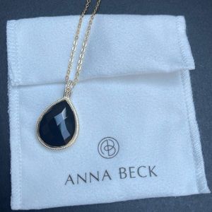 Anna Beck Black Onyx Drop Pendant